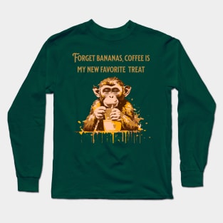 Coffee Monkey Long Sleeve T-Shirt